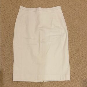 Ann Taylor Classic White Pencil Skirt